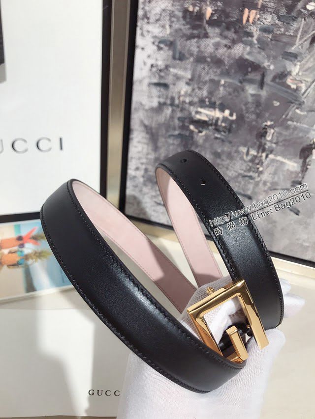 Gucci經典皮帶 古奇方扣牛皮腰帶  jjp2044